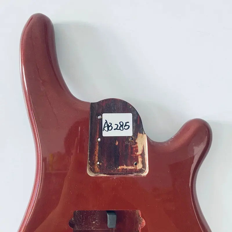 Dark Red Glossy Finish 4 String Bass Basswood Body DIY Project
