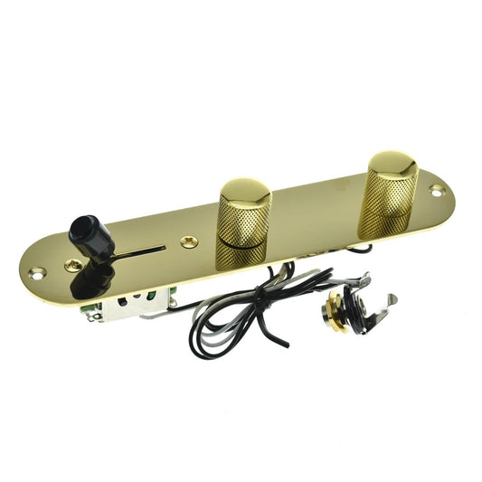 Gold Guitar Loaded Prewired Control Plate Panel Fit Telecaster Tele