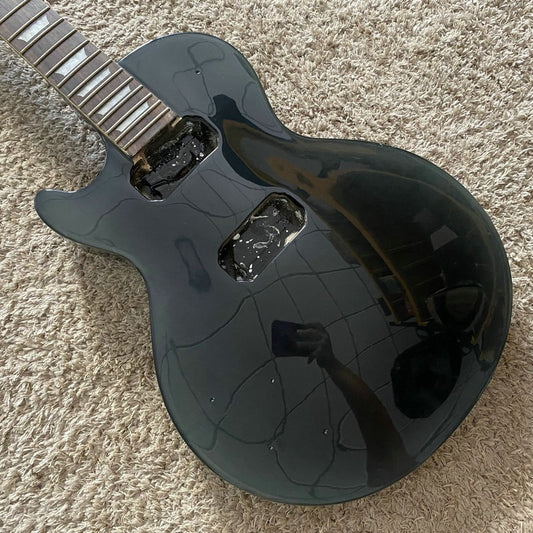 Black Harley Benton Left Handed Guitar Body with Neck, Rosewood Finger