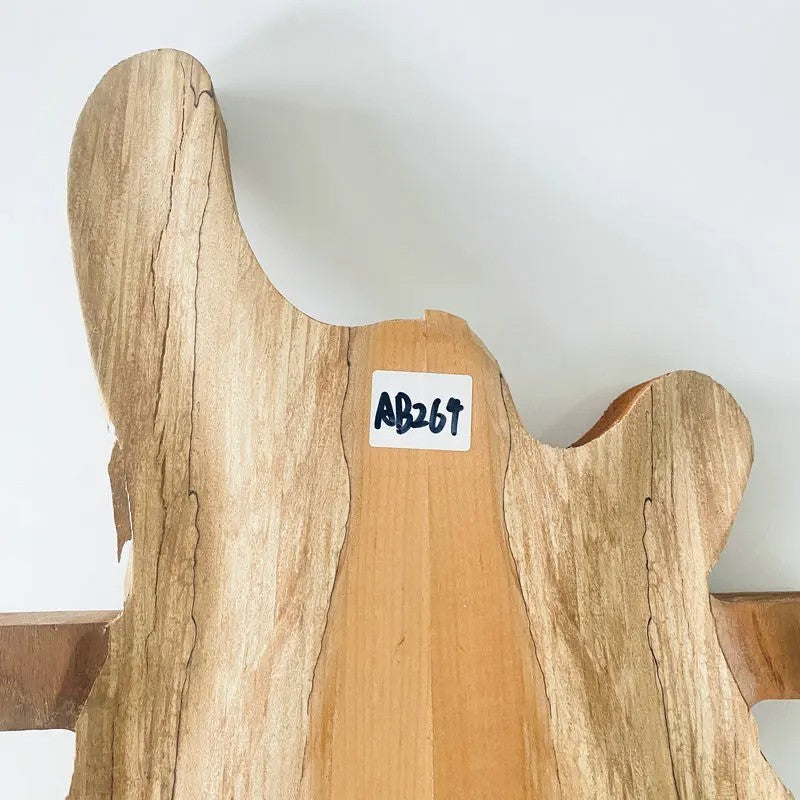 Raw Materiel Electric Bass Guitar Mahogany Body, Burl Wood Top