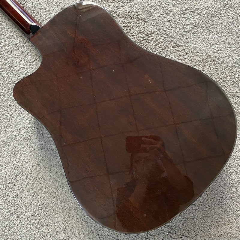 41 Inch Mahogany Wood Acoustic Guitar, Rosewood Fingerboard Neck