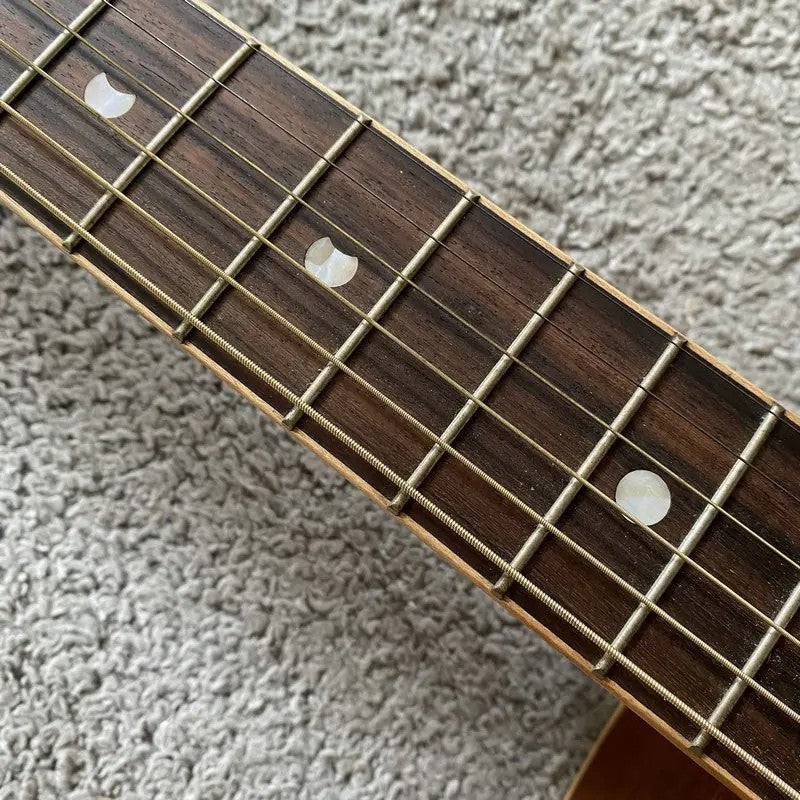 Luna 40 Inch Acoustic Guitar, Spruce Top Engraved Body, Mahogany Neck