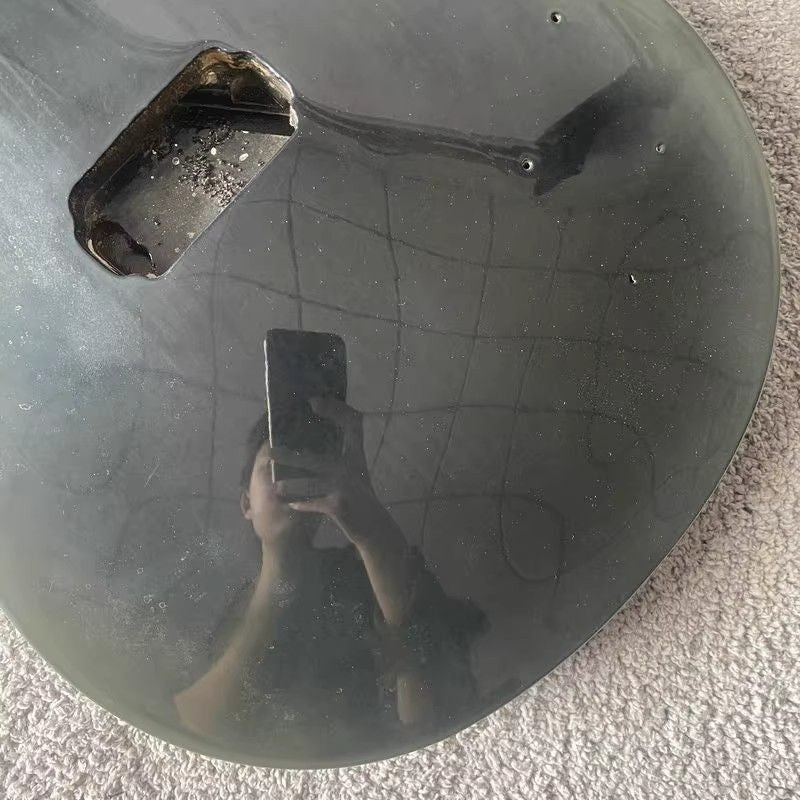 Harley Benton Black Guitar Single Cut Body with Neck Fit Les Paul LP D