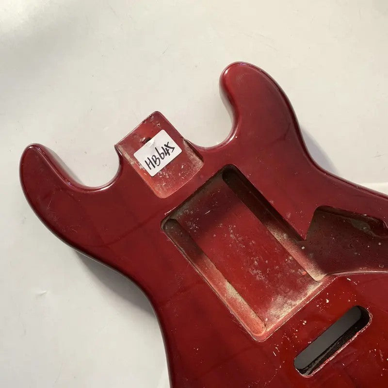 Red DIY Project Basswood Guitar Body Fit Stratocaster Strat