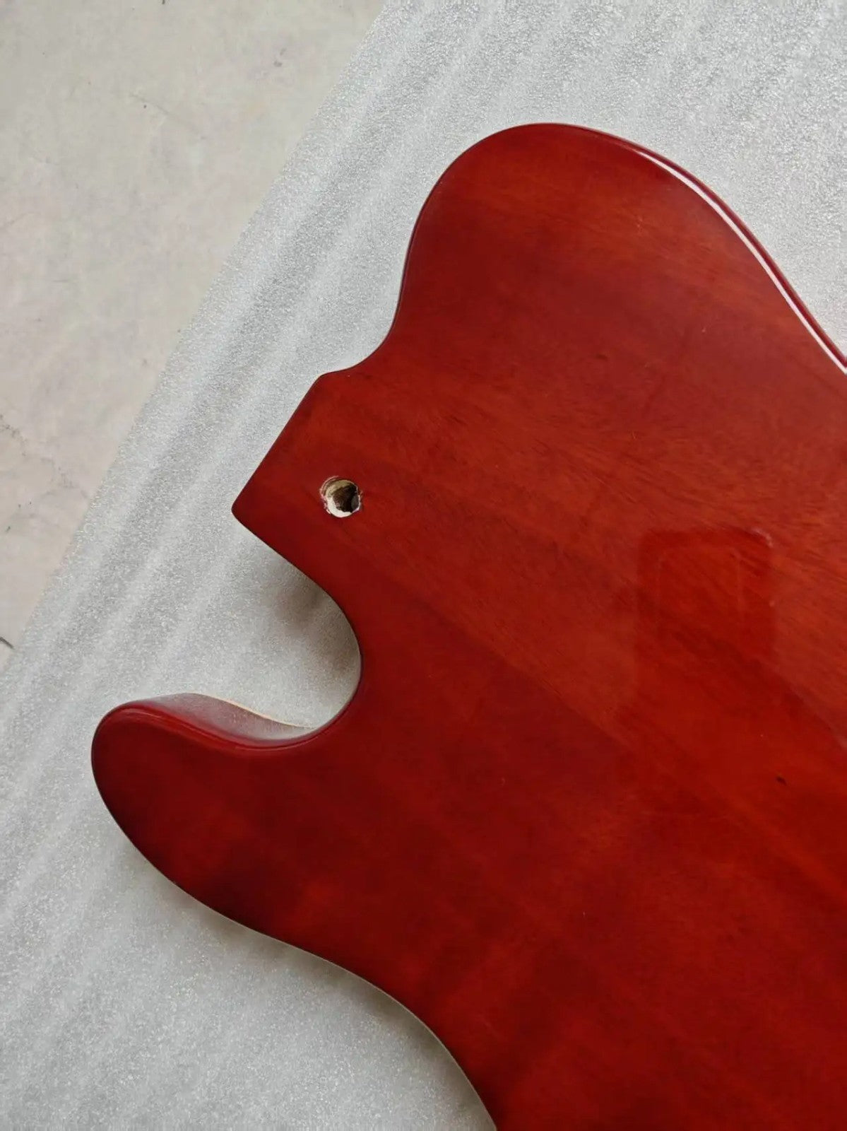 Mahogany Wood Guitar Body with Veneer Tiger Maple Top Fit Telecaster T