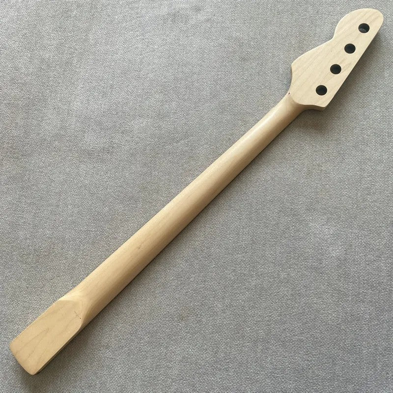 Blue 4 String Bass Maple Neck, 20 Frets Rosewood Fingerboard
