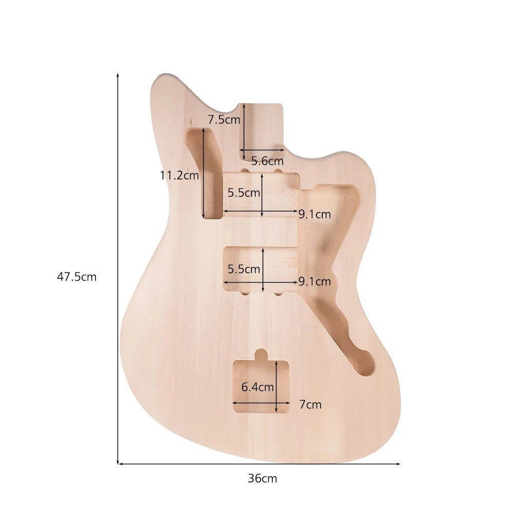 Basswood Guitar Body Fit Jazzmaster Guitars DIY Project