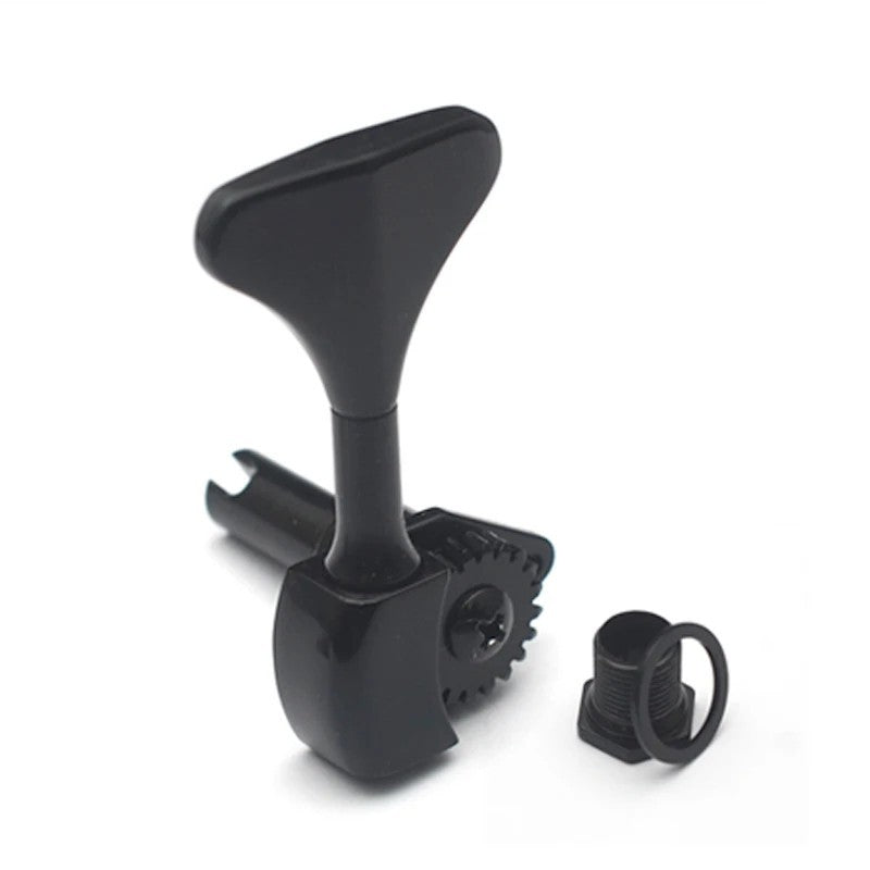 2+2 Black Open Gear 4 String Bass Tuning Pegs Keys Fit Ibanez,Peavey,D