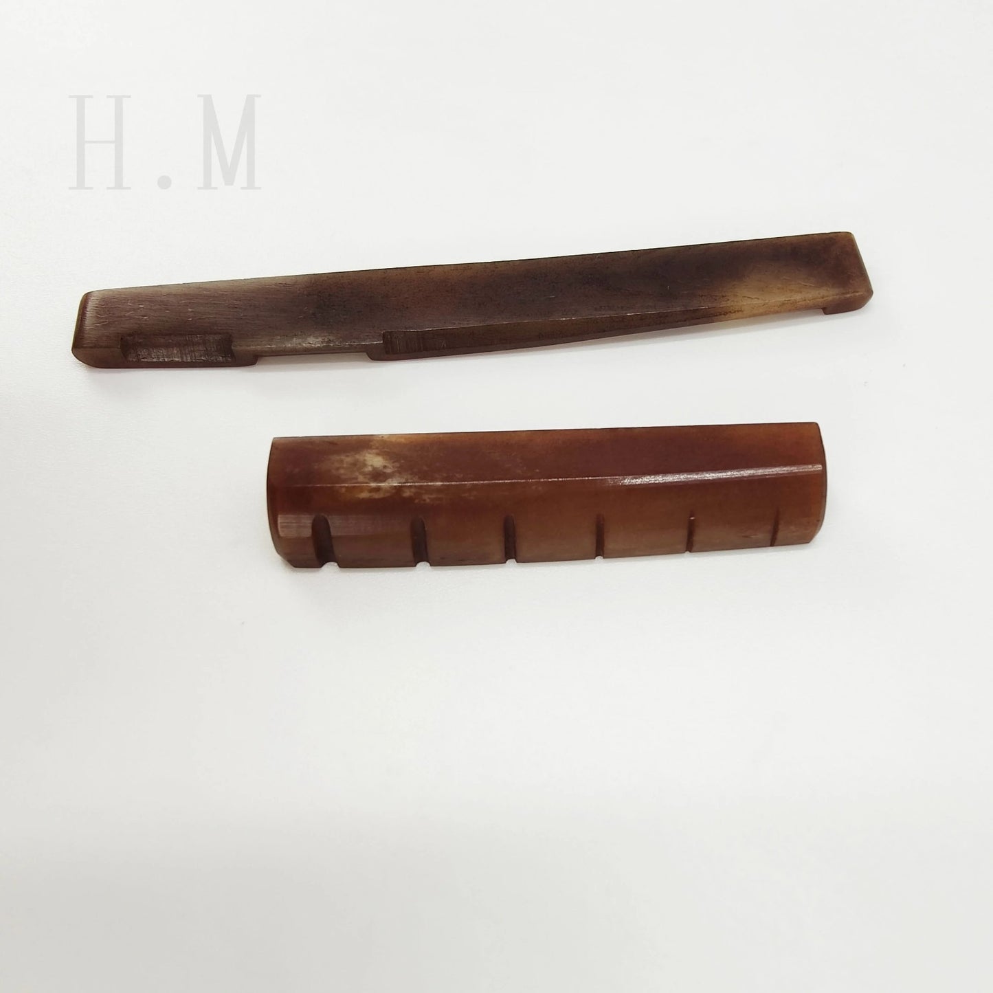 Camel Bone Acoustic Guitar Bridge Saddle and Nut Fit Jasmine, Washburn