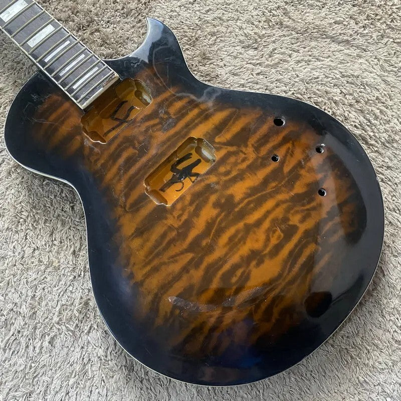Ibanez Guitar Sunburst Maple Top Body Neck, Rosewood Fretboard Fit Les