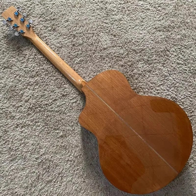 Sunburst 40 Inch Acoustic Guitar, Spruce Mahogany Body Rosewood Finger