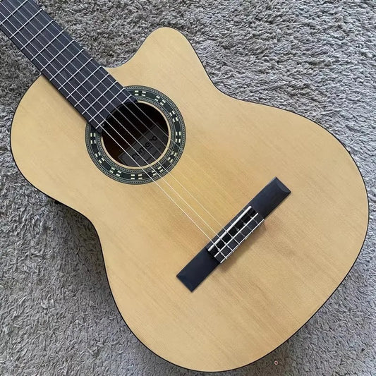 Classical Electric Guitar, Spruce Top Body, Rosewood Fingerboard Neck