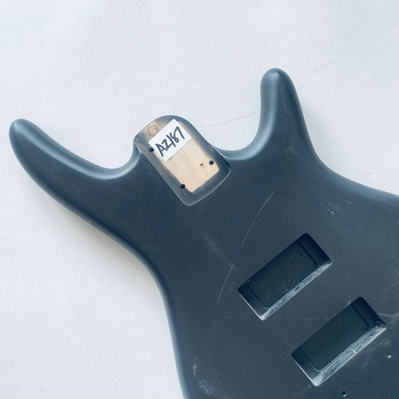 Black 6 String Electric Bass Basswood Body