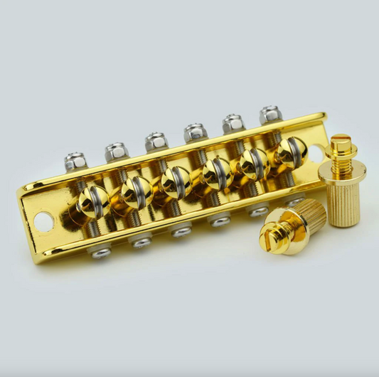 Gold Guitar Roller Saddles Tune O Matic Bridge Tailpice Fit Mosrite gu