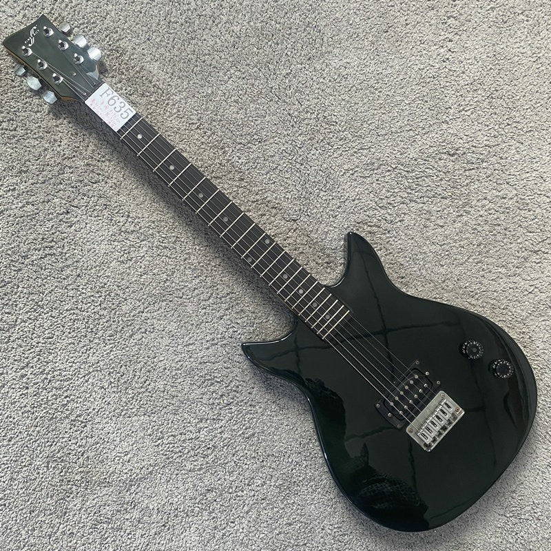 FirstAct Electric Guitar in Black, Basswood Body Maple Neck Rosewood F