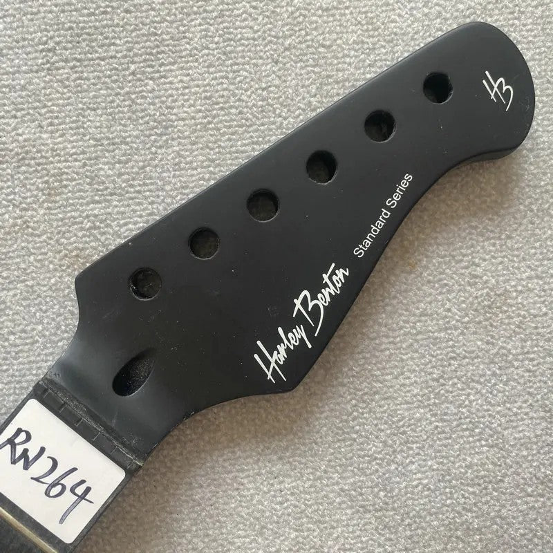 Matte Black Guitar Maple Wood Neck, Rosewood 22 Frets Fretboard