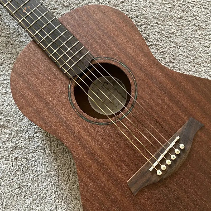 38" Parlor Acoustic Guitar, Mahogany Body and Neck, Rosewood Fingerboa