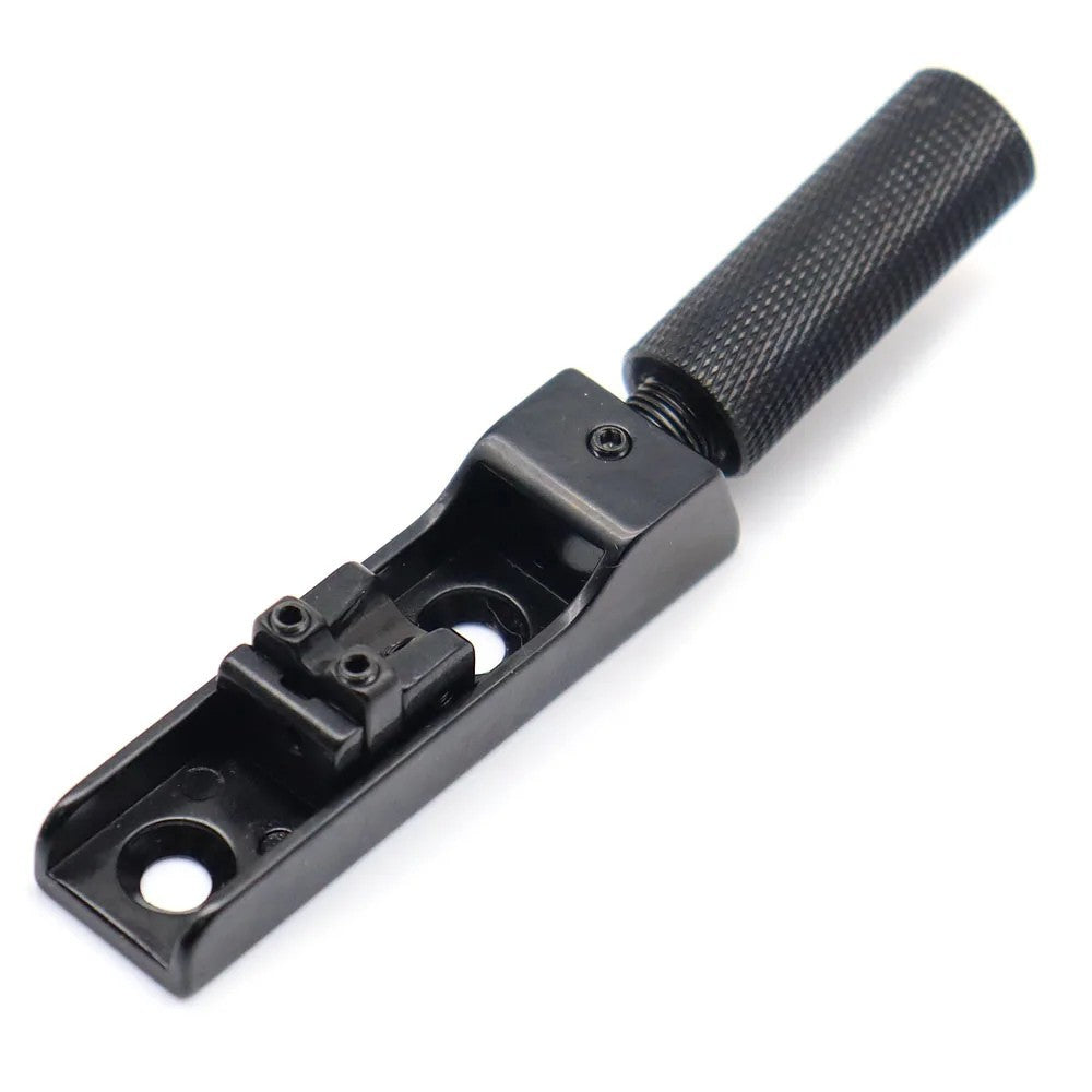 Black 4 String Headless Bass Bridge Individual Saddles Set