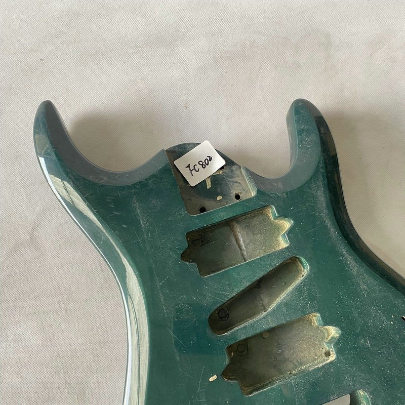 Metallic Green HSH 7 String Basswood Guitar Body