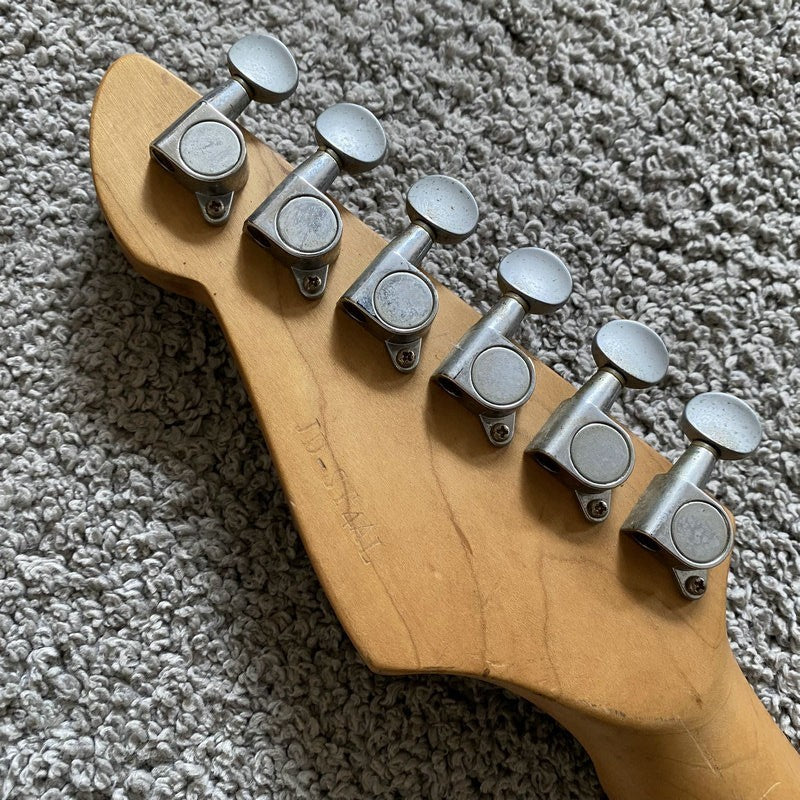 J&D Sunburst HSS Electric Guitar, Solid Basswood Body, Maple Neck, 22