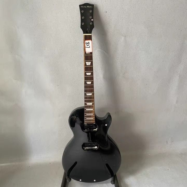 Glossy Black Guitar Single Cur Body with Neck Fit Les Paul LP