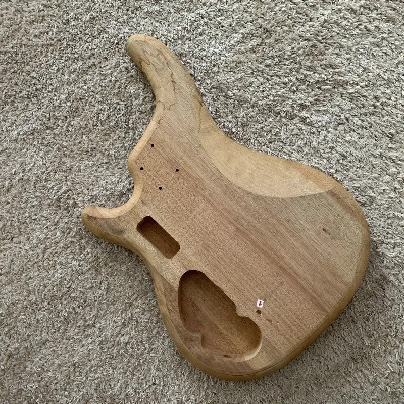Mahogany Wood Bass Guitar Body DIY Project
