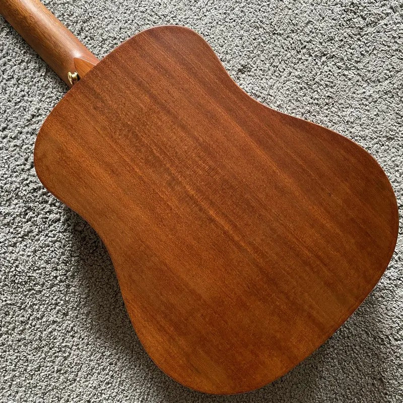 34" Luna Vintage Acoustic Guitar, Spruce Top Body, Mahogany Neck