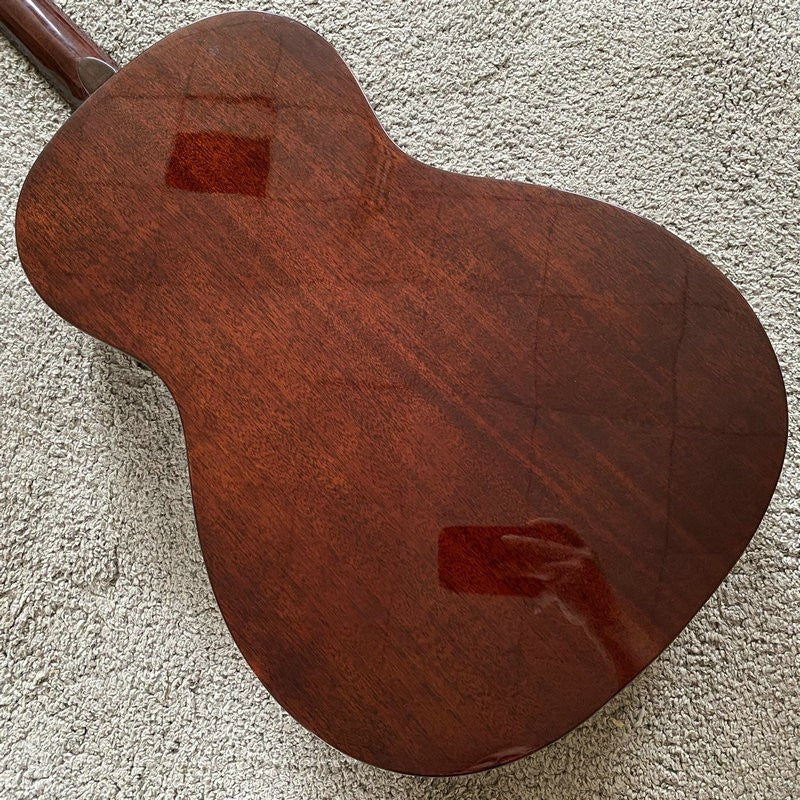 38 Inch Parlor Crossover Guitar, Spruce Top Body, Mahogany Neck
