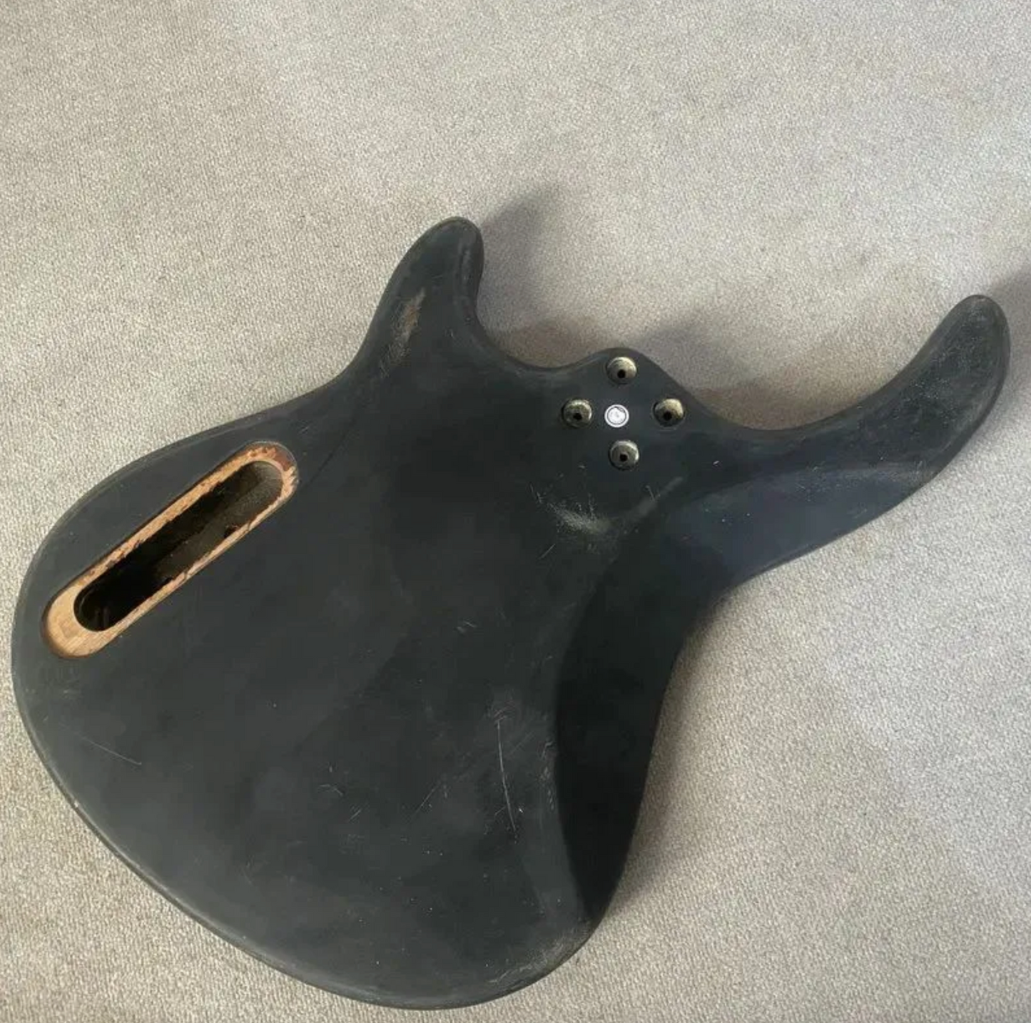Black 4 String Electric Bass Basswood Body