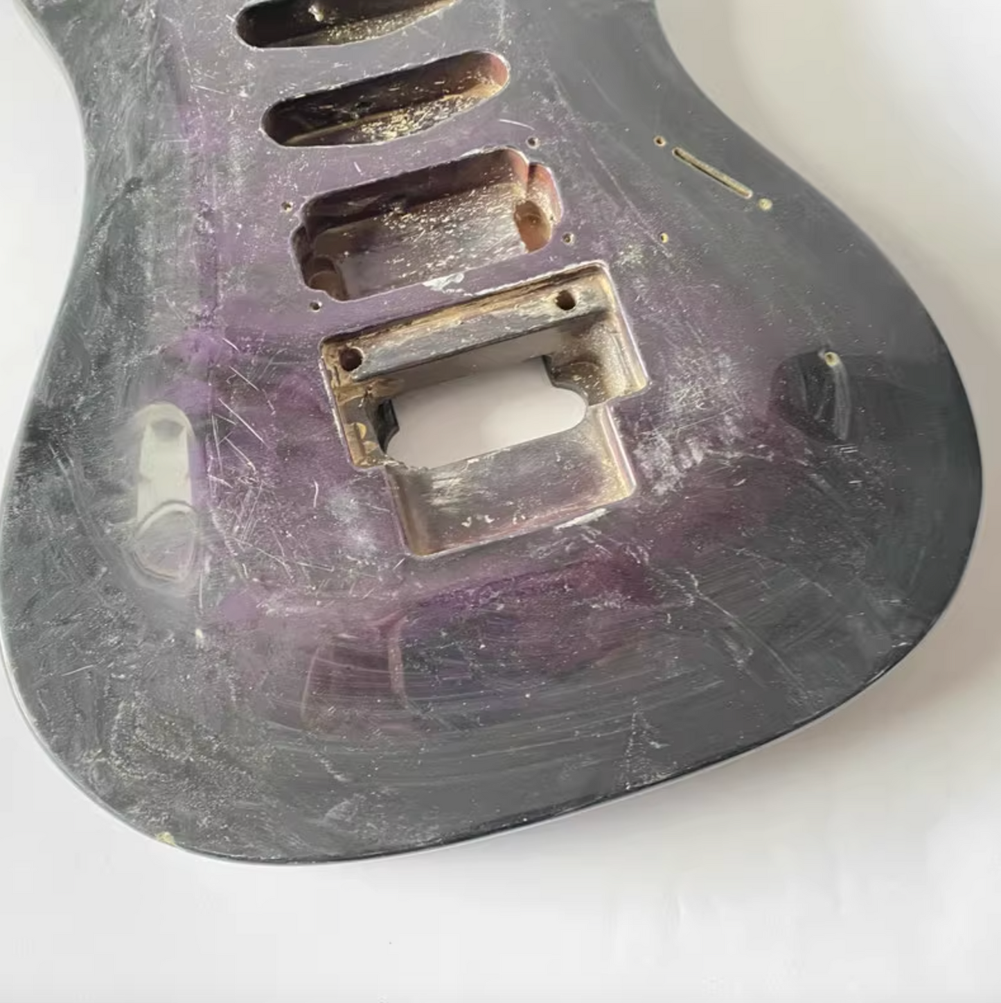 Purple Burst Solid Basswood HSS Guitar Body DIY Project