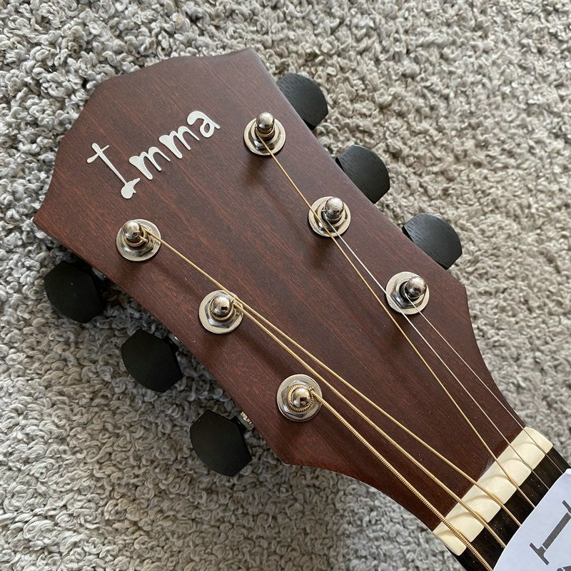 Sunburst 40 Inch Acoustic Guitar, Spruce Mahogany Body Rosewood Finger