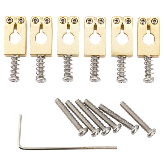 Gold Solid Brass Guitar Bridge Tremolo Saddle 10.5mm Fit Stratocaster