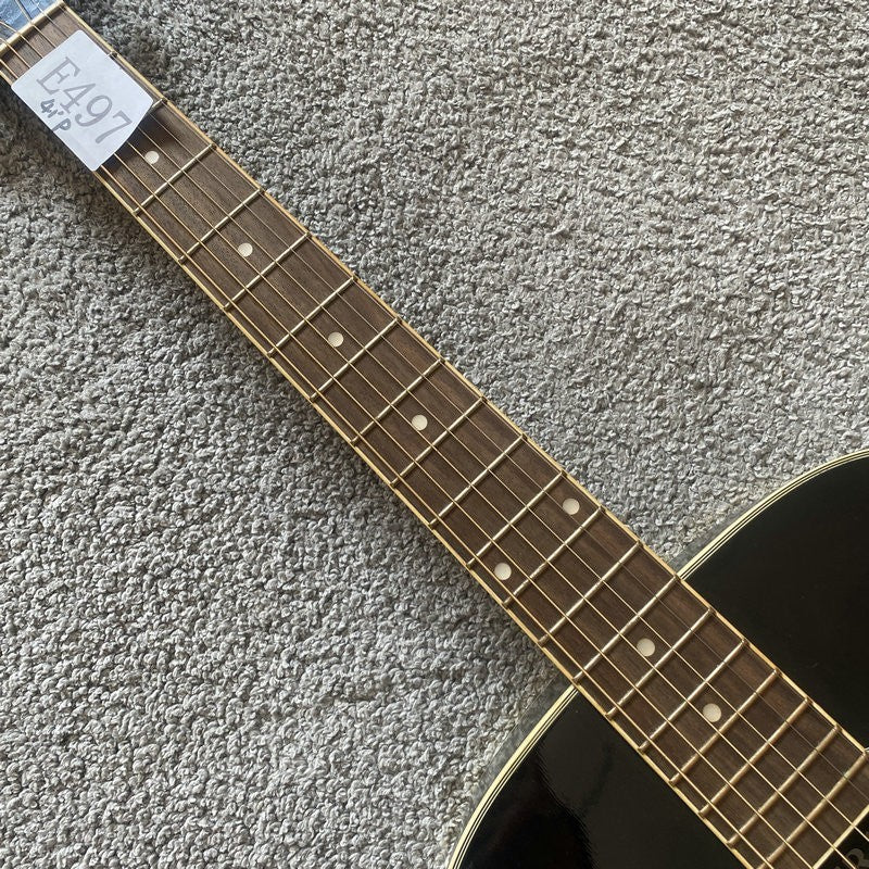 Sakura Sunburst Finish Acoustic Guitar, Basswood Box Body, Mahogany Ne