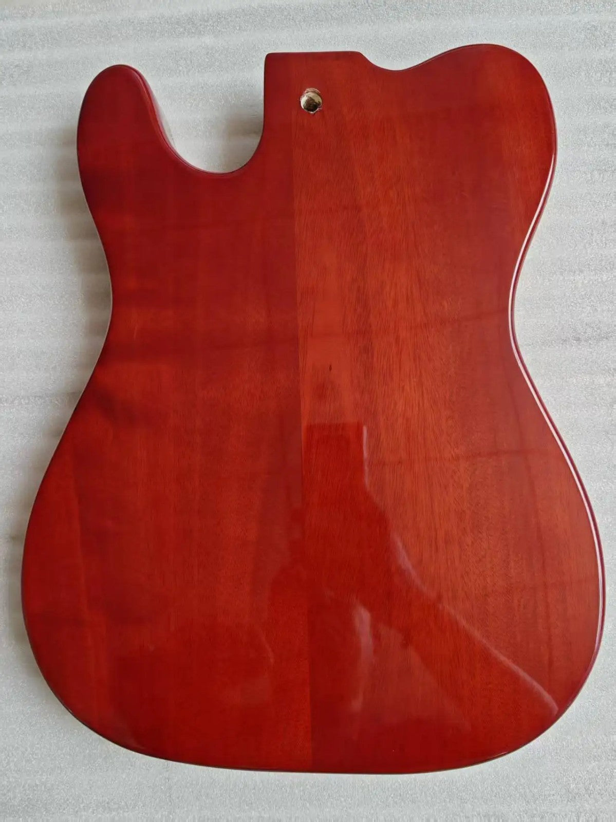 Mahogany Wood Guitar Body with Veneer Tiger Maple Top Fit Telecaster T