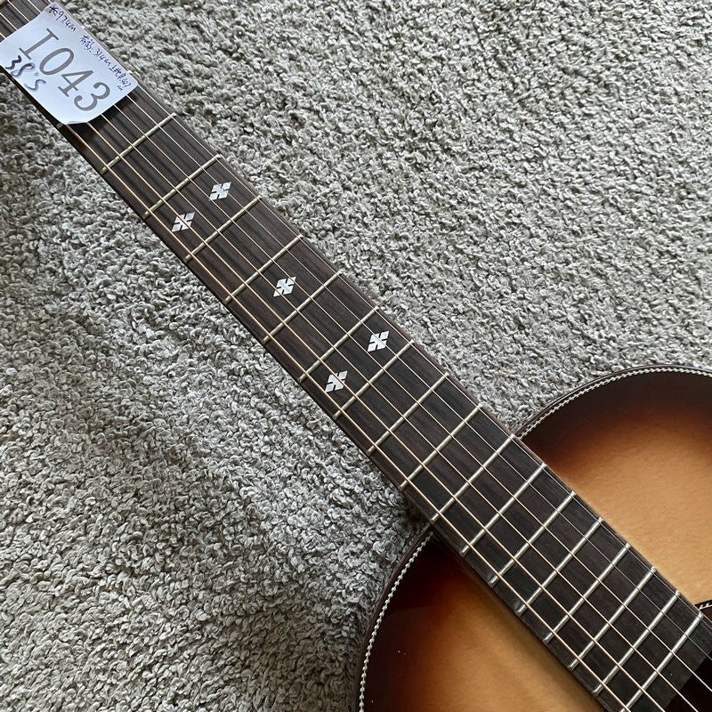 38 Inch Parlor Crossover Guitar, Spruce Top Body, Mahogany Neck