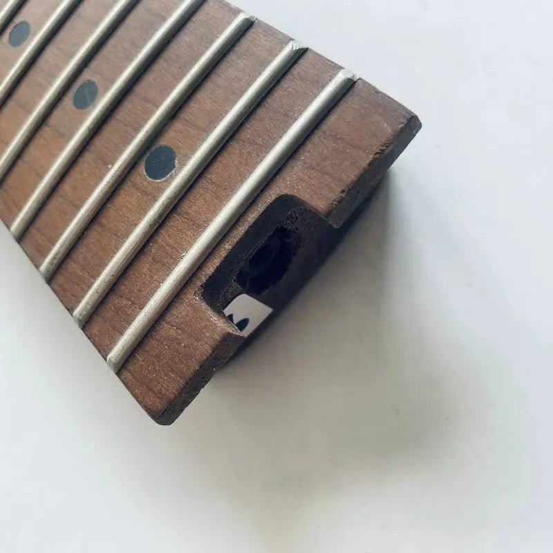 Dark Roasted Maple Wood Guitar Neck, 22 Frets Fingerboard