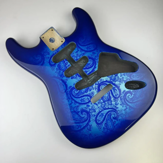 Amoeba Blue Alder Wood Guitar Body Fit Stratocaster Strat
