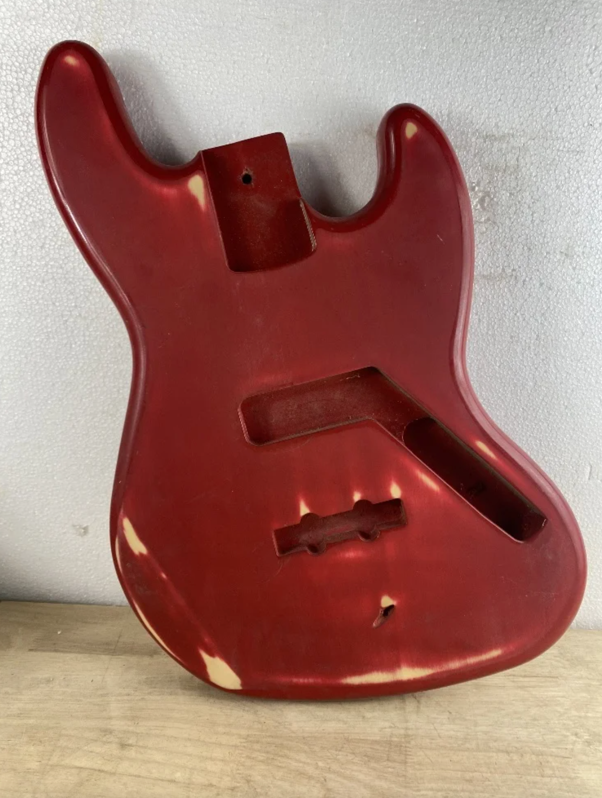 Red Basswood 4 String Bass Body Fit Jazz Bass