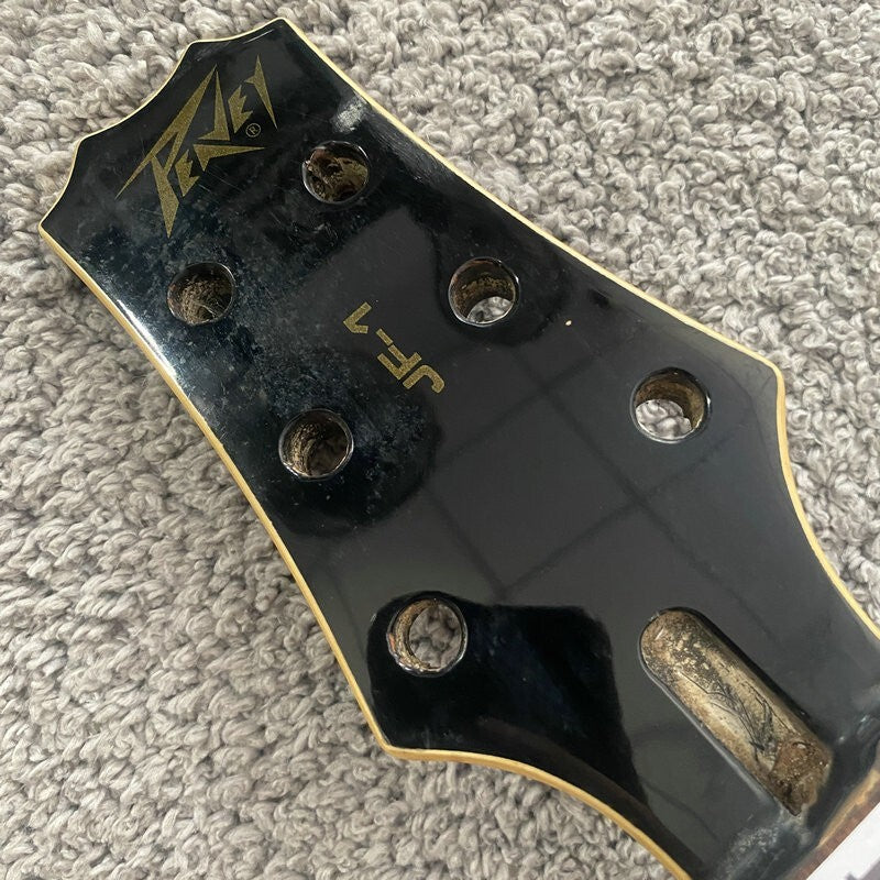 Black Peavey Semi Hollow Jazz Guitar Body and Neck, Rosewood Fingerboa