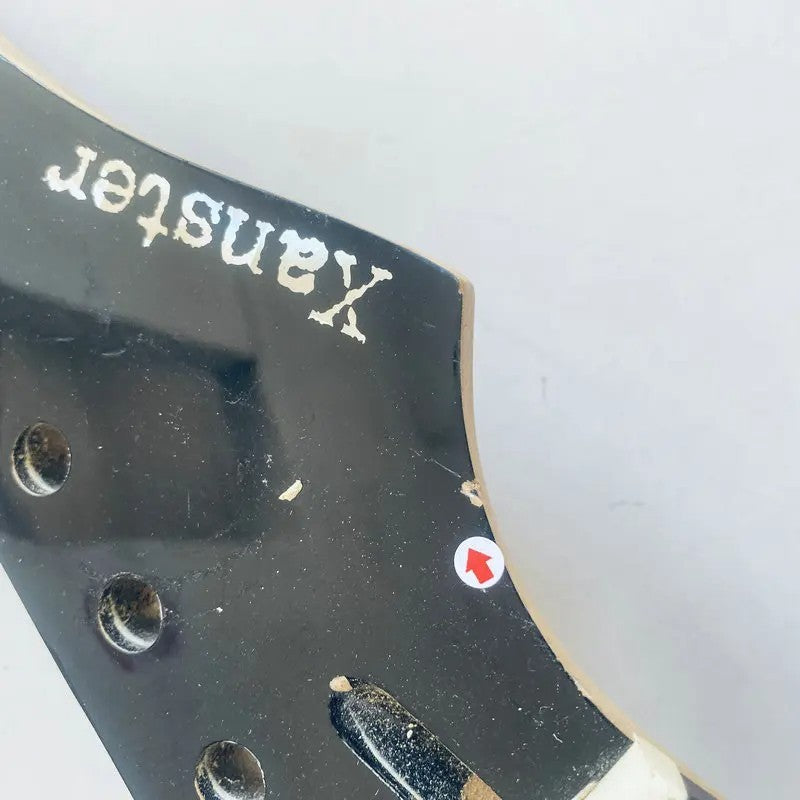 Black Electric Guitar DIY Project Maple Neck, Rosewood 24 Frets Finger
