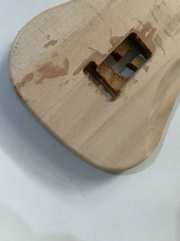 Unfinished SSS Basswood Guitar Body Fit Strat ST