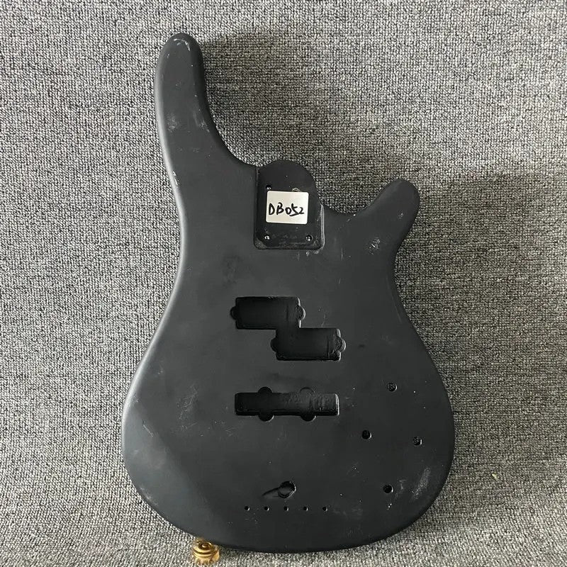 Black Matte Black Finish 4 String Bass Basswood Body