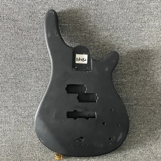 Black Matte Black Finish 4 String Bass Basswood Body