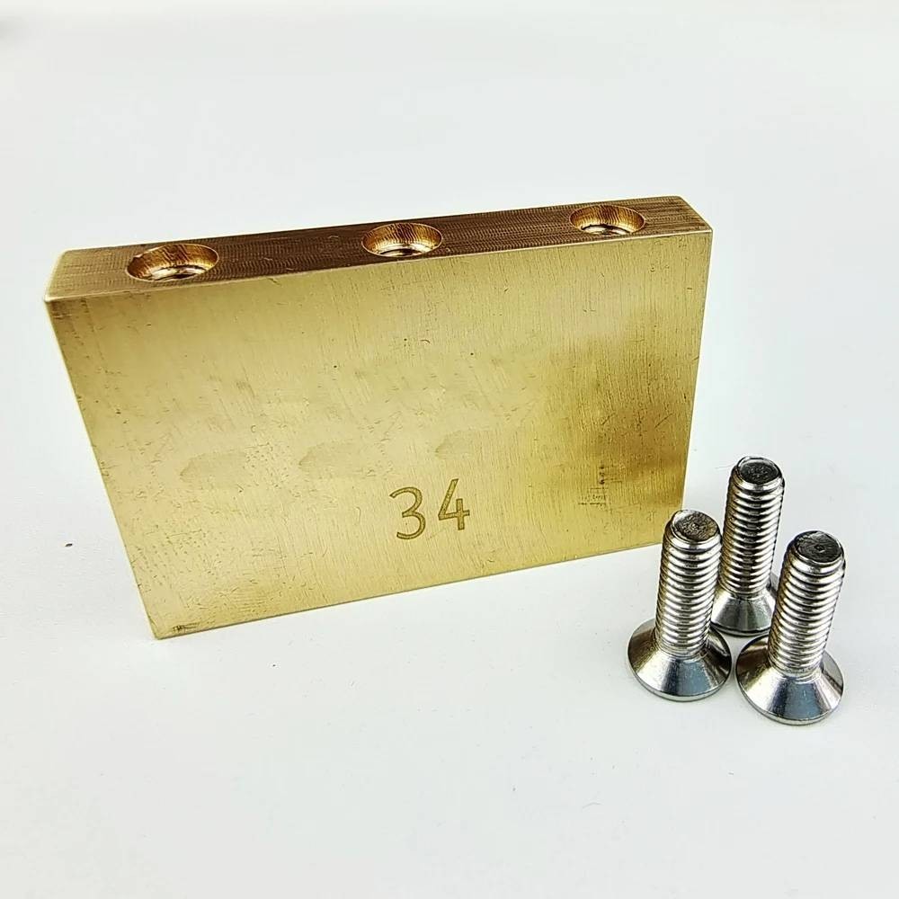 Brass 34MM Guitar Bridge Tremolo Block Fit Floyd Rose Bridge