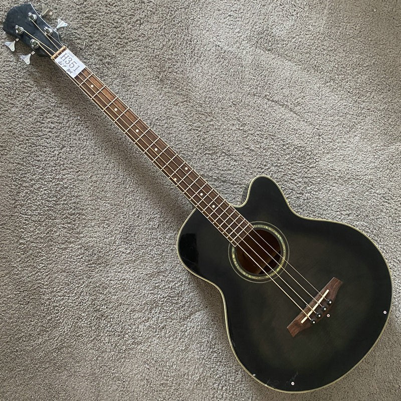 Ibanez 4 String Acoustic Electric Bass, Spruce and Tiger Maple Top Bod