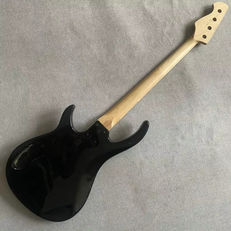Black 4 String Bass Basswood Body with Maple Neck, Rosewood Fingerboar