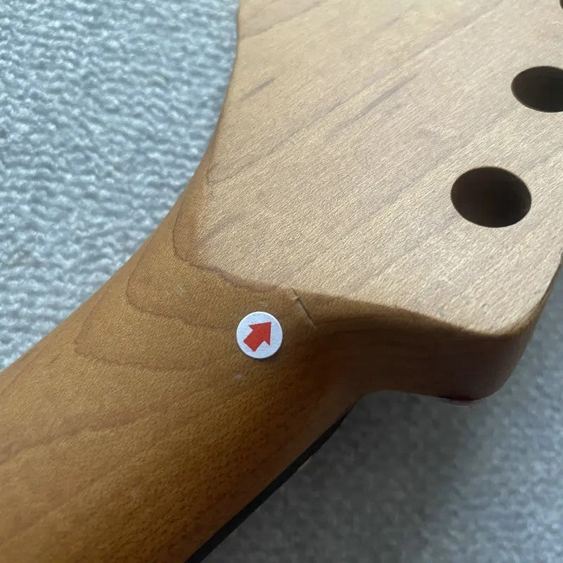 Dark Roasted Maple Electric Guitar Neck, Rosewood Fretboard 22 Frets