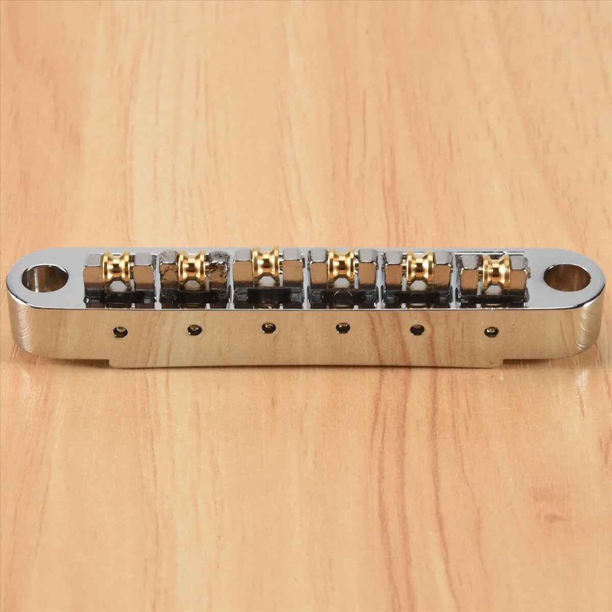 Chrome Guitar Roller Saddles Tune O Matic Bridge Fit Washburn,Epiphone