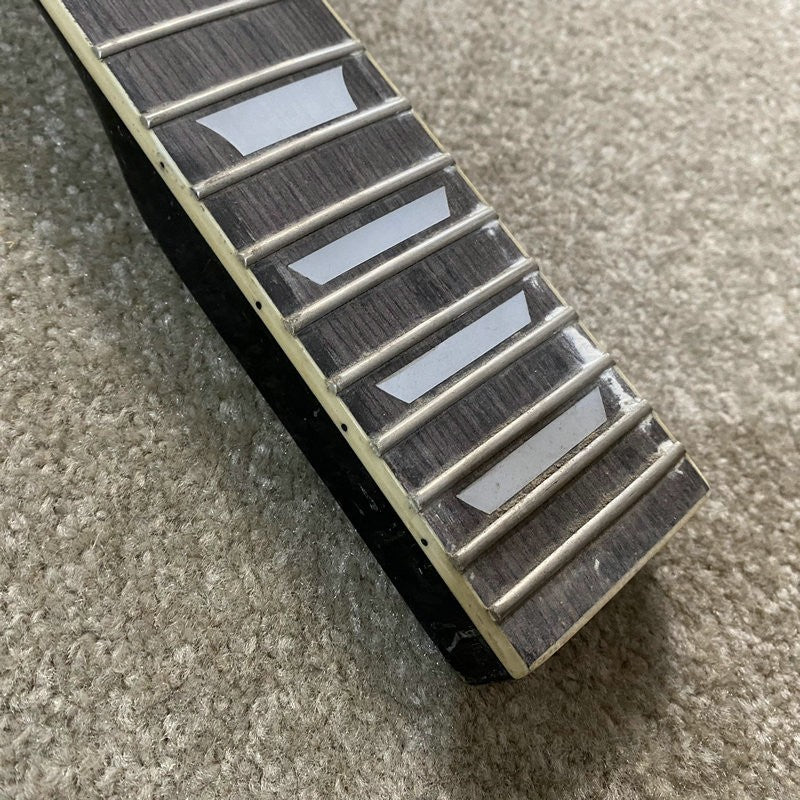 Black Maple Wood Guitar Neck, Rosewood Fingerboard 22 Frets Fit LP Les