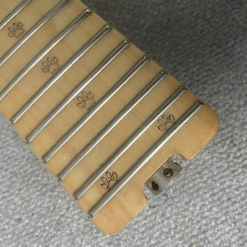 JSZ Mini Electric Guitar Maple Neck, 24 Frets Fingerboard Fretboard S